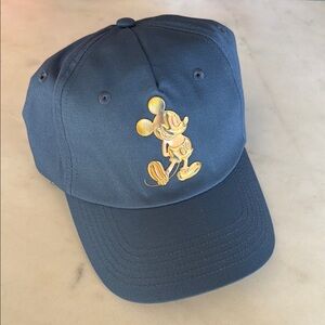 Disney Blue Cap with Iridescent Gold Mickey Mouse
